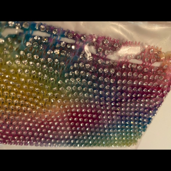 4 Pack Multicolor rhinestone formal face mask - Picture 3 of 3